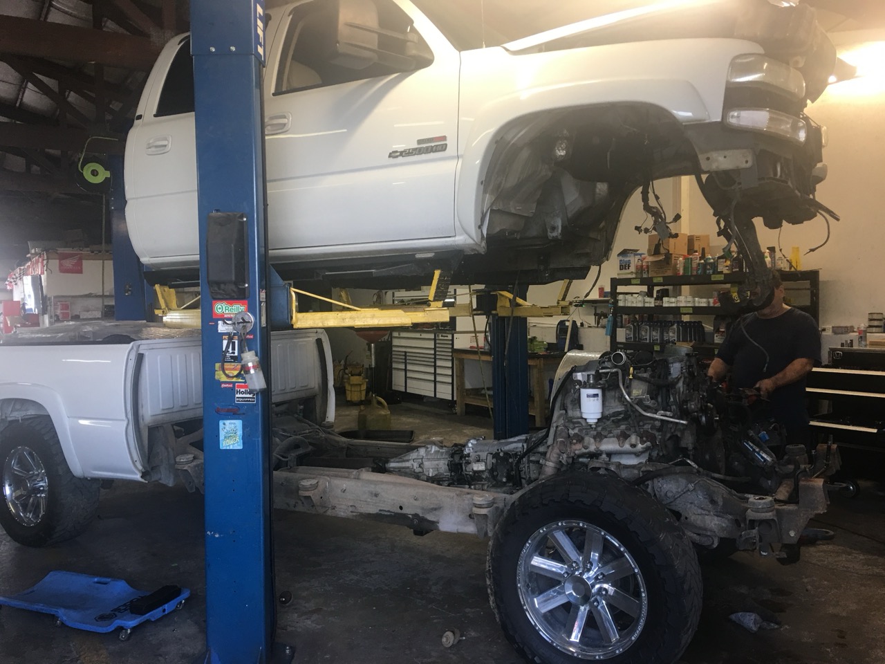 Truck Engine In Repair In Franklin TN