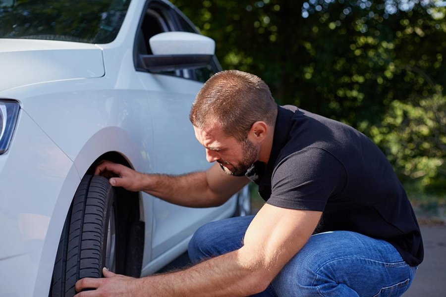 Checking car